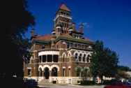 The county courthouse in Gonzales