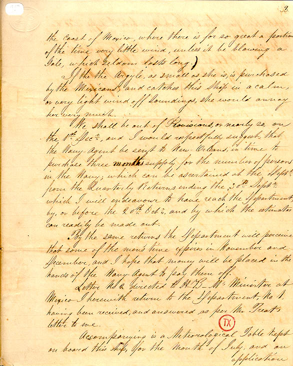 Edwin W. Moore to Louis P. Cooke, August 1840