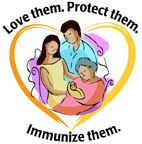 love them, immunize them logo