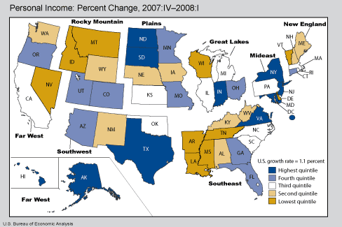 Map of State Personal Income