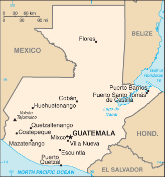 Guatemala map