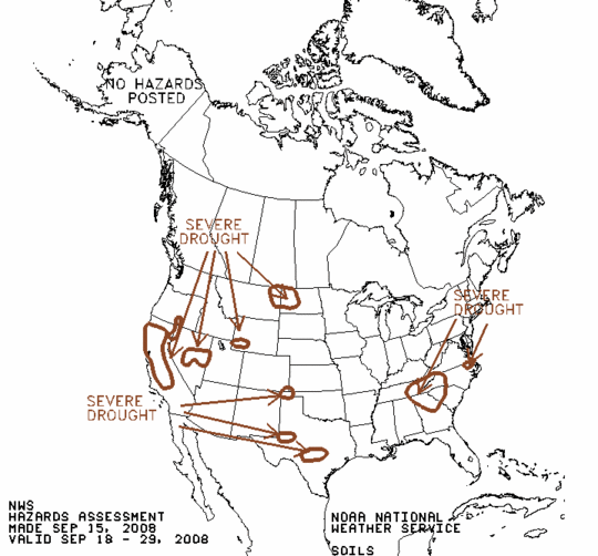 United States Soil and Wildfire Hazards