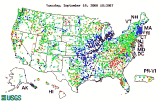 Streamflow Map of the United States