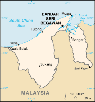 Brunei map