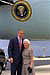 On his arrival in Orlando, FL, President George W. Bush met Marie Wieland, an Orlando senior citizen who has been an active volunteer in the Orlando community for more than 40 years.