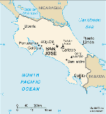 Costa Rica map