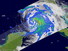 Satellite image of Ike