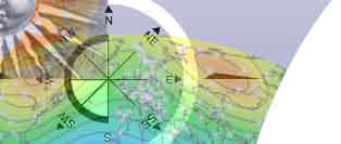 artistic rendering of geomagnetic field