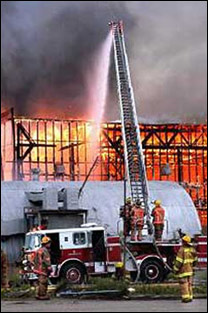 firefighters fighting a fire