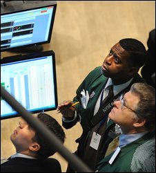 New York Stock Exchange traders