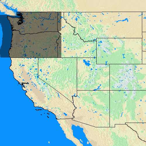 Domain Coverage for North West GACC (Fire Center)