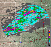 Storm total precipitation image - click to enlarge