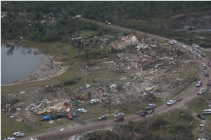 Storm damage photograph near Lake Mack, FL on February 2, 2007