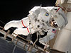 Astronaut on spacewalk