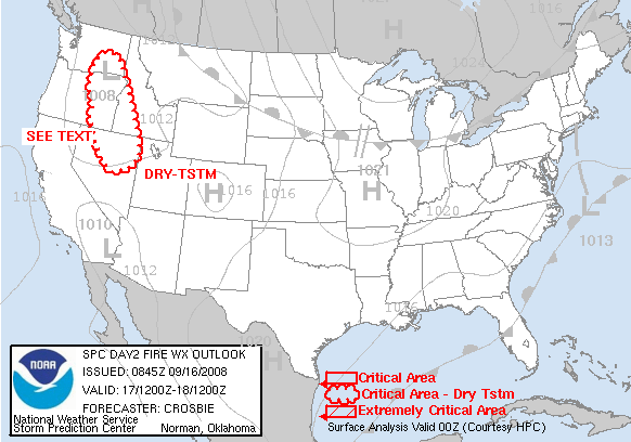 Fire Weather Outlook Day 2