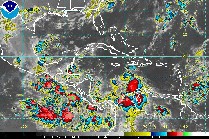 GOES Western Atlantic IR Image