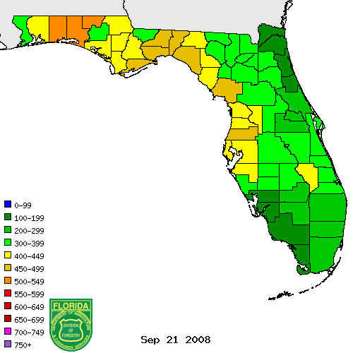 Florida drought index