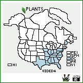 Distribution of Viburnum dentatum L. var. dentatum. . Image Available. 