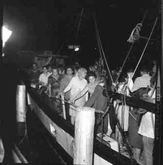 A photo of the Camarioca Boatlift in 1965