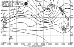 Latest 48 hour Pacific 500 mb forecast--High Seas