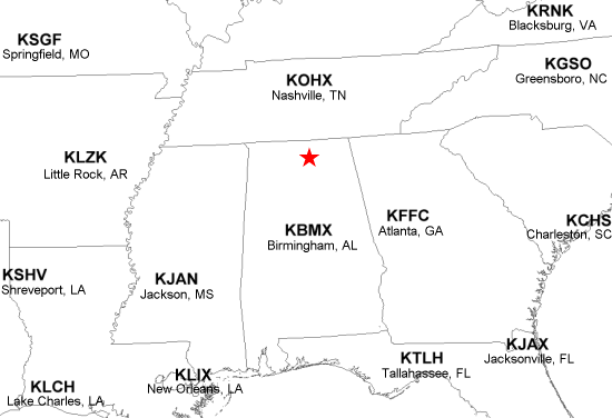 Map of Upper Air Observations