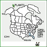 Distribution of Nuphar lutea (L.) Sm. ssp. ulvacea (G.S. Mill. & Standl.) E.O. Beal. . 