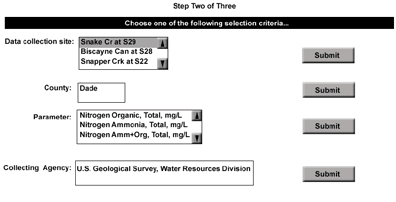 Menu for selection of criteria for retrieval from the SOFIA data-base website.