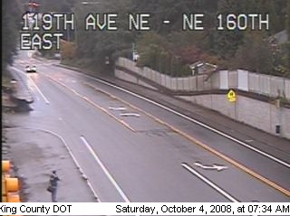 Traffic camera: N.E. 160th St. at 119th Ave. N.E. (between Kirkland and Woodinville)