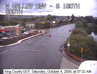 Traffic camera: West Valley Hwy. @ S. 180th St.