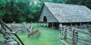 Barn at the Mountain Farm Museum at Oconaluftee Visitor Center.