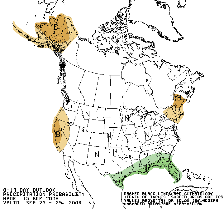 CPC 8-14 Day Precipitation Outlook