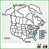 Distribution of Vaccinium crassifolium Andrews. . Image Available. 