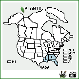 Distribution of Vaccinium darrowii Camp. . Image Available. 