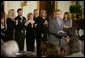 President George W. Bush speaks before signing H.R. 1997, the Unborn Victims of Violence Act of 2004, in the East Room Thursday, April 1, 2004.  White House photo by Paul Morse