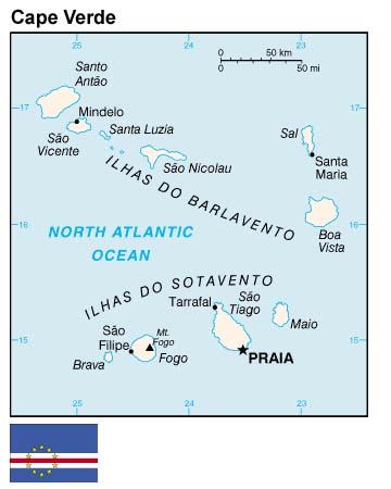 Map of Cape Verde