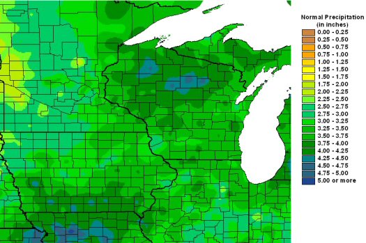 September Normal Precipitation