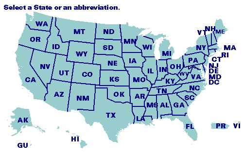 Map of United States