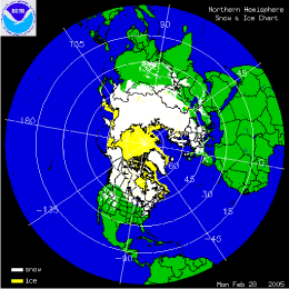 daily animation of Northern Hemisphere snowcover from the month