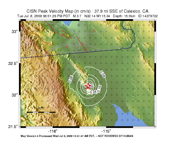 Peak Ground Velocity Image