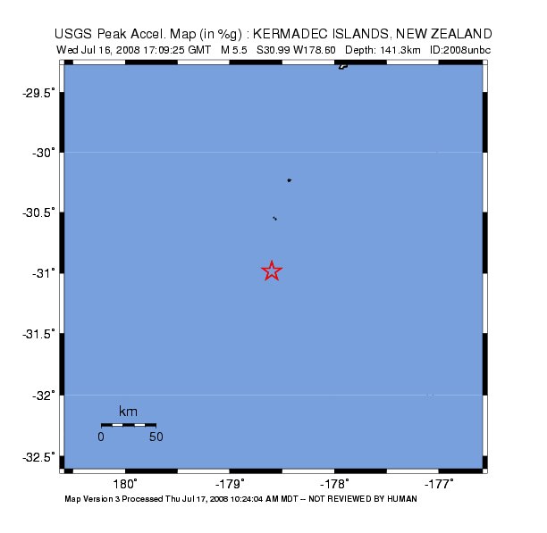 Peak Ground Acceleration Image