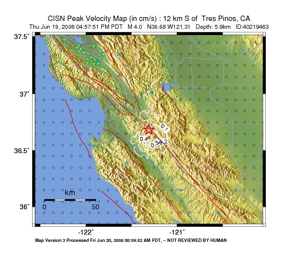 Peak Ground Velocity Image