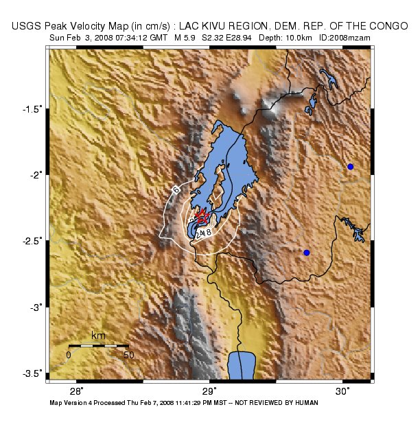 Peak Ground Velocity Image