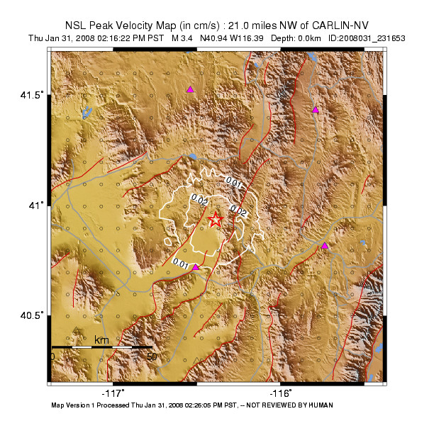 Peak Ground Velocity Image