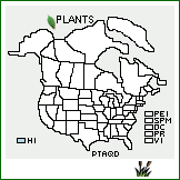 Distribution of Pteridium aquilinum (L.) Kuhn var. decompositum (Gaudich.) R. Tryon. . 