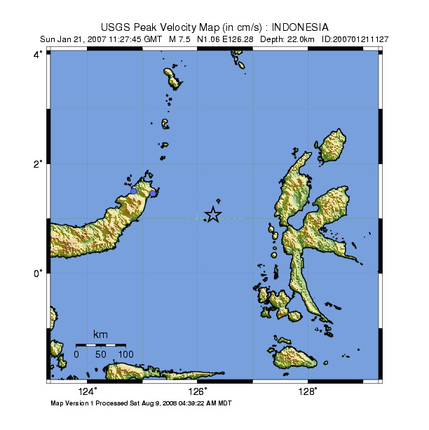 Peak Ground Velocity Image