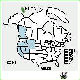 Distribution of Astragalus lentiginosus Douglas ex Hook. var. salinus (Howell) Barneby. . 