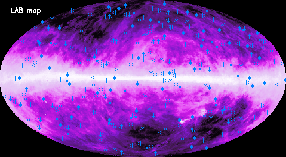 Leiden/Argentine/Bonn Galactic HI map