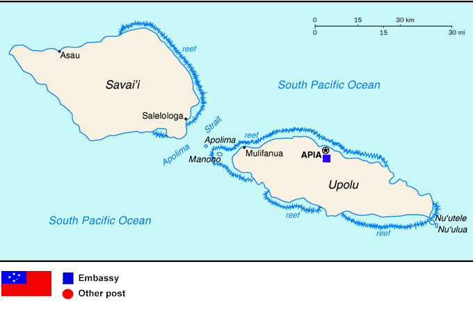 samoa map