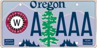 Willamette University License Plate