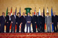 Secretary Chao (fourth from left) meets with other labor officials at the G8 Labor Ministers Conference in London on March 11.